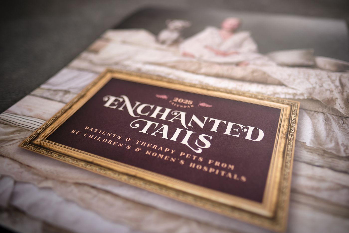 Enchanted Tails 2025 calendar cover label